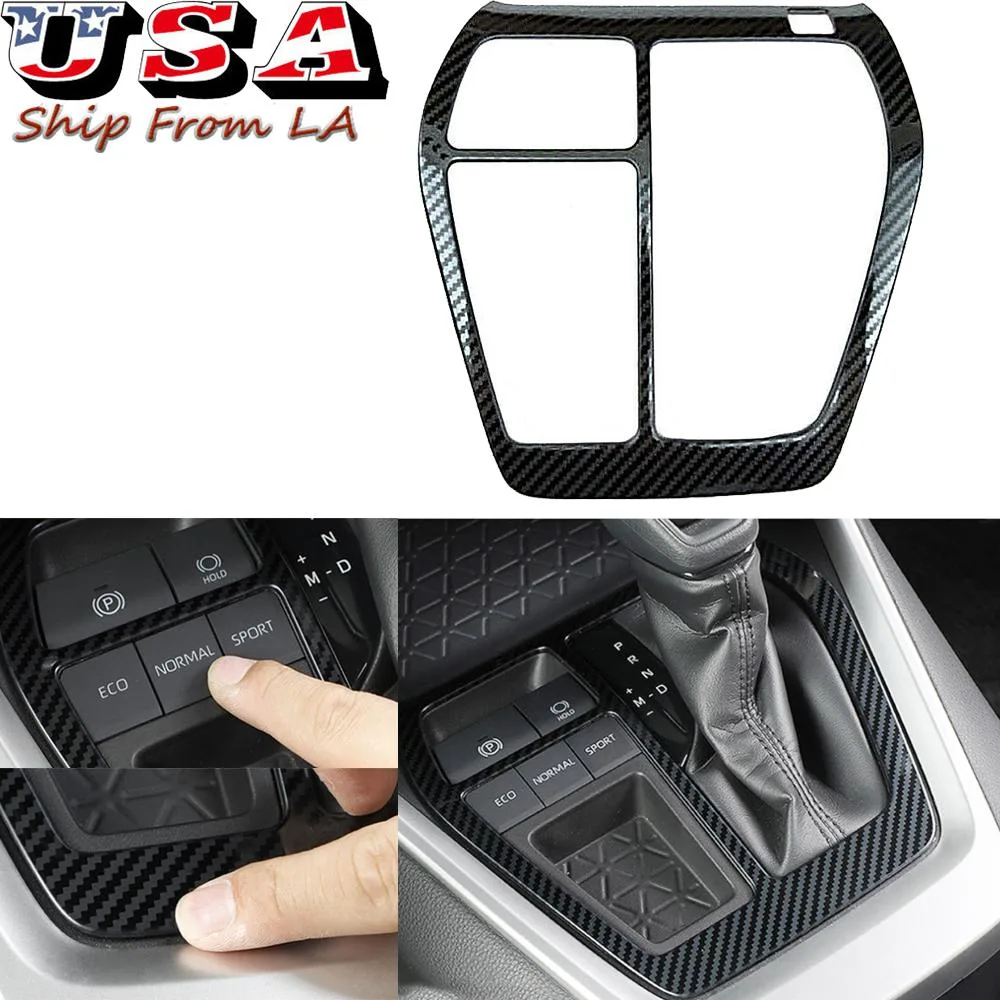SIMPLEX TECHNOLOGY CO., LIMITED SIMPLEX TECHNOLOGY CO., LIMITED 2019-2022 Toyota RAV4 Carbon Fiber Gear Shift Console Cover Interior Care — product photo