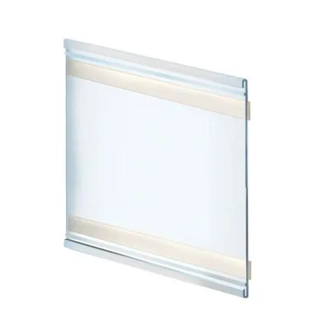 Azar Displays Azar Displays 199625 Adhesive-Back Nameplate 8.5" x 7" Clear PK10 — product photo