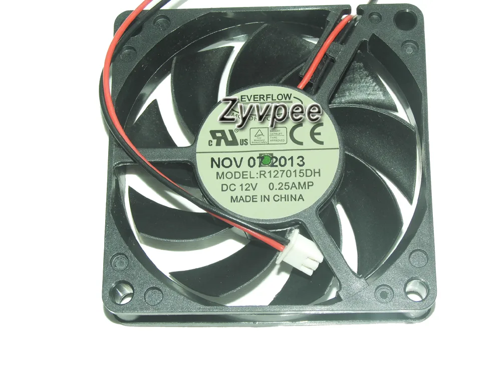 Zyvpee Zyvpee R127015DH 70x15mm 12V 0.25A 2-pin case fan — product photo