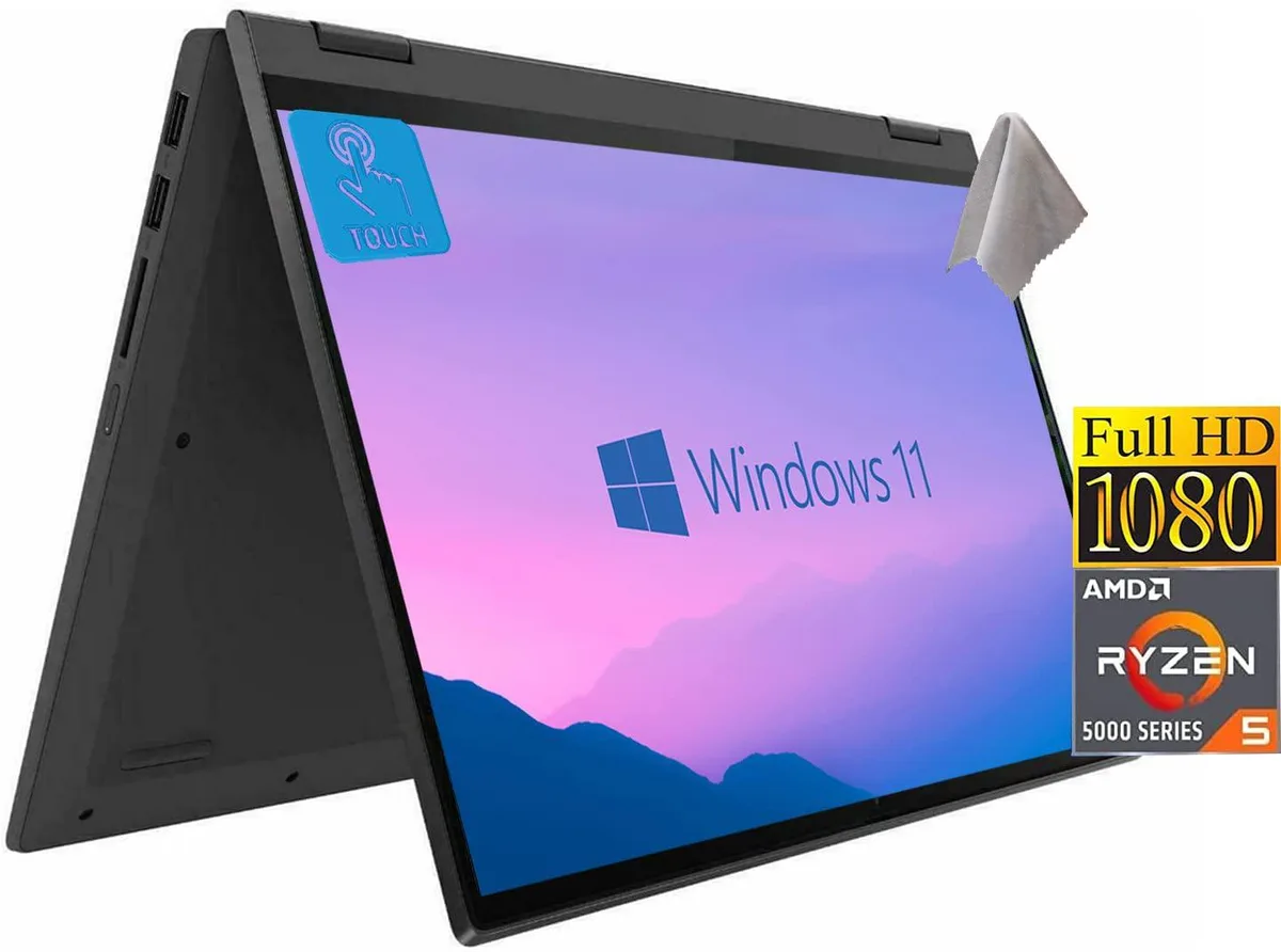 Lenovo Lenovo Flex 5 14.0" FHD Touch Ryzen 5 5500U 16GB 256GB business laptop — product photo
