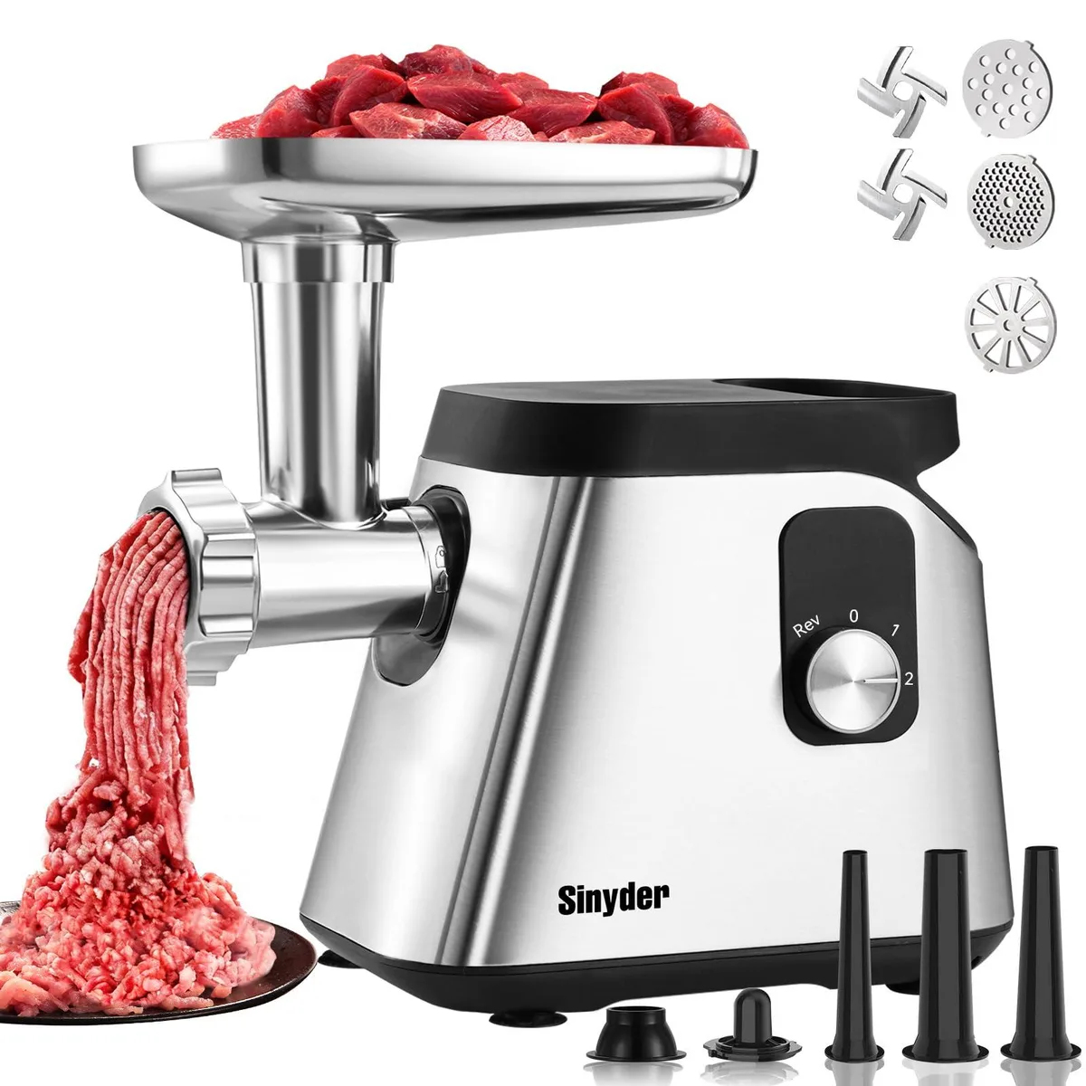  Ninja MG-203A food processor 2800W 2 blades 3 plates 3 sausage tubes kubbe kit — product photo