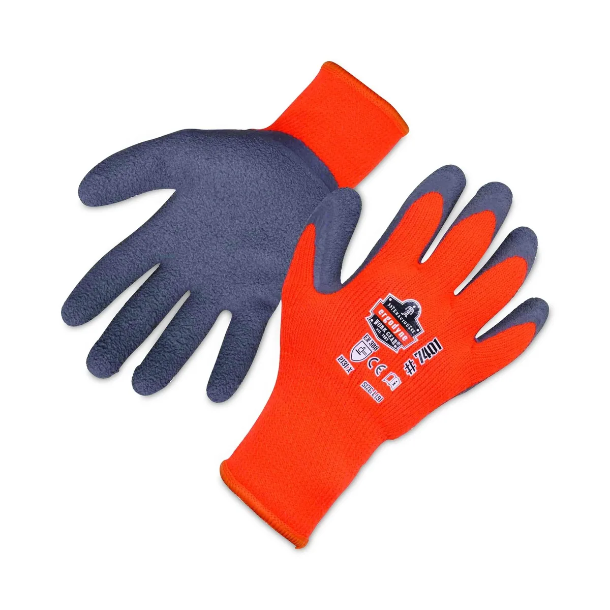 Ergodyne Ergodyne ProFlex 7401-CASE Winter Gloves EN388 2131X 9" 2XL Orange Pair — product photo
