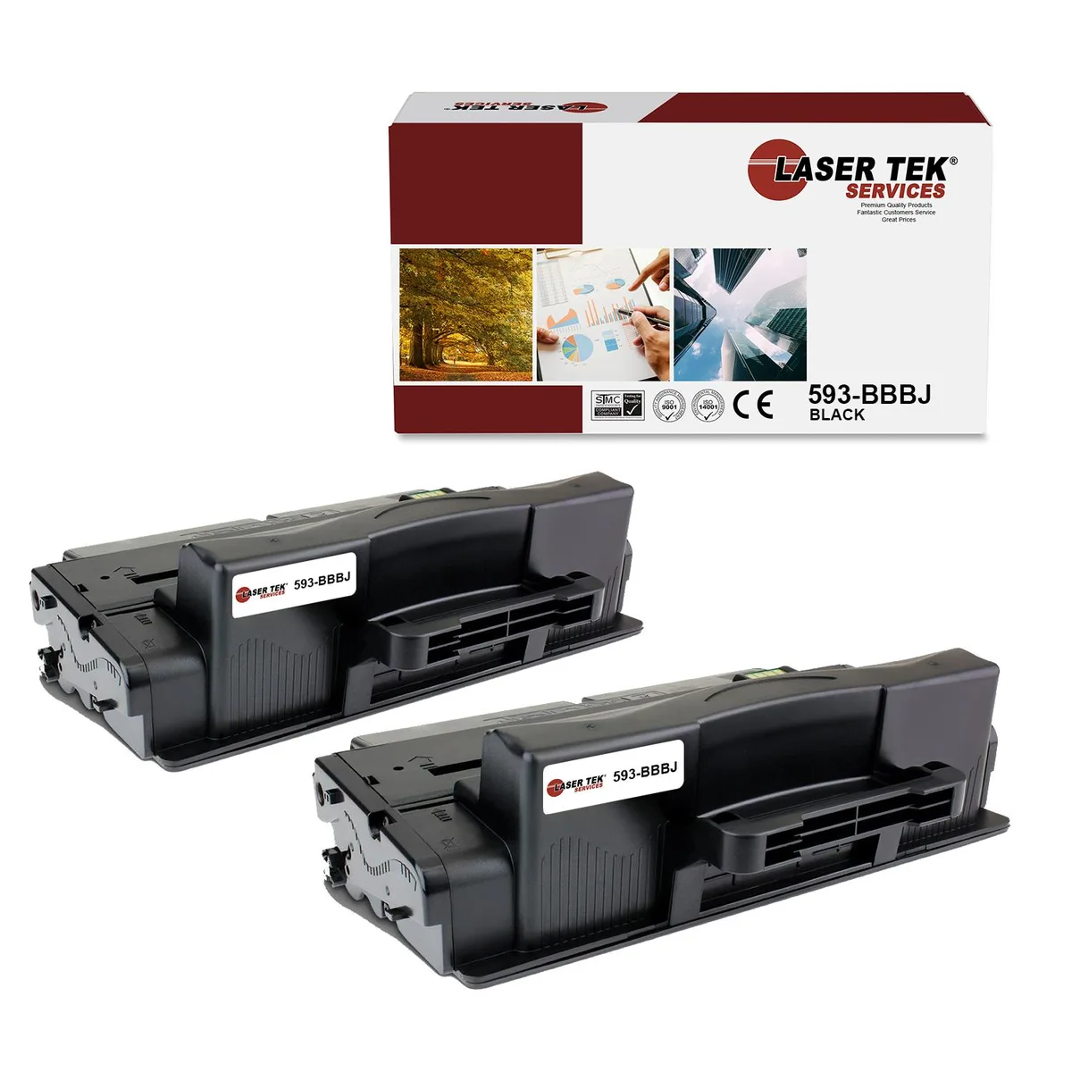 Laser Tek Services Laser Tek Services 593-BBBJ Black Toner Cartridge 2PK 10000 pages — product photo