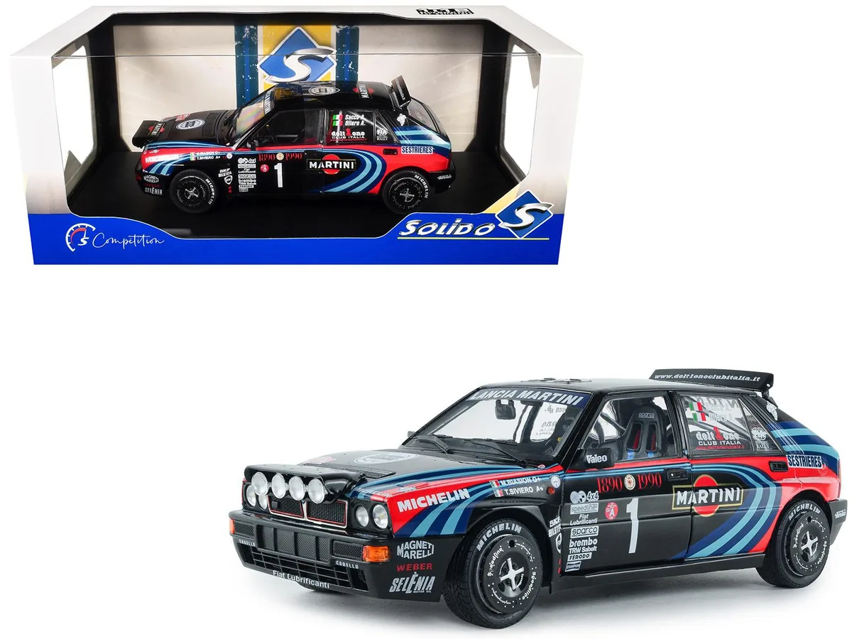 Solido Solido Lancia Delta HF Integrale #1 Miki Biasion Martini Racing 1/18 Diecast Car 1990 Tribute — product photo