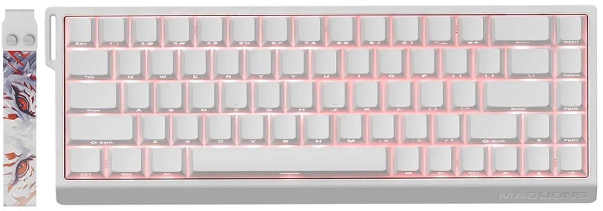 Vszerda Vszerda MAD 68 HE RGB 60% Wired Magnetic Switch Gaming Keyboard, White — product photo