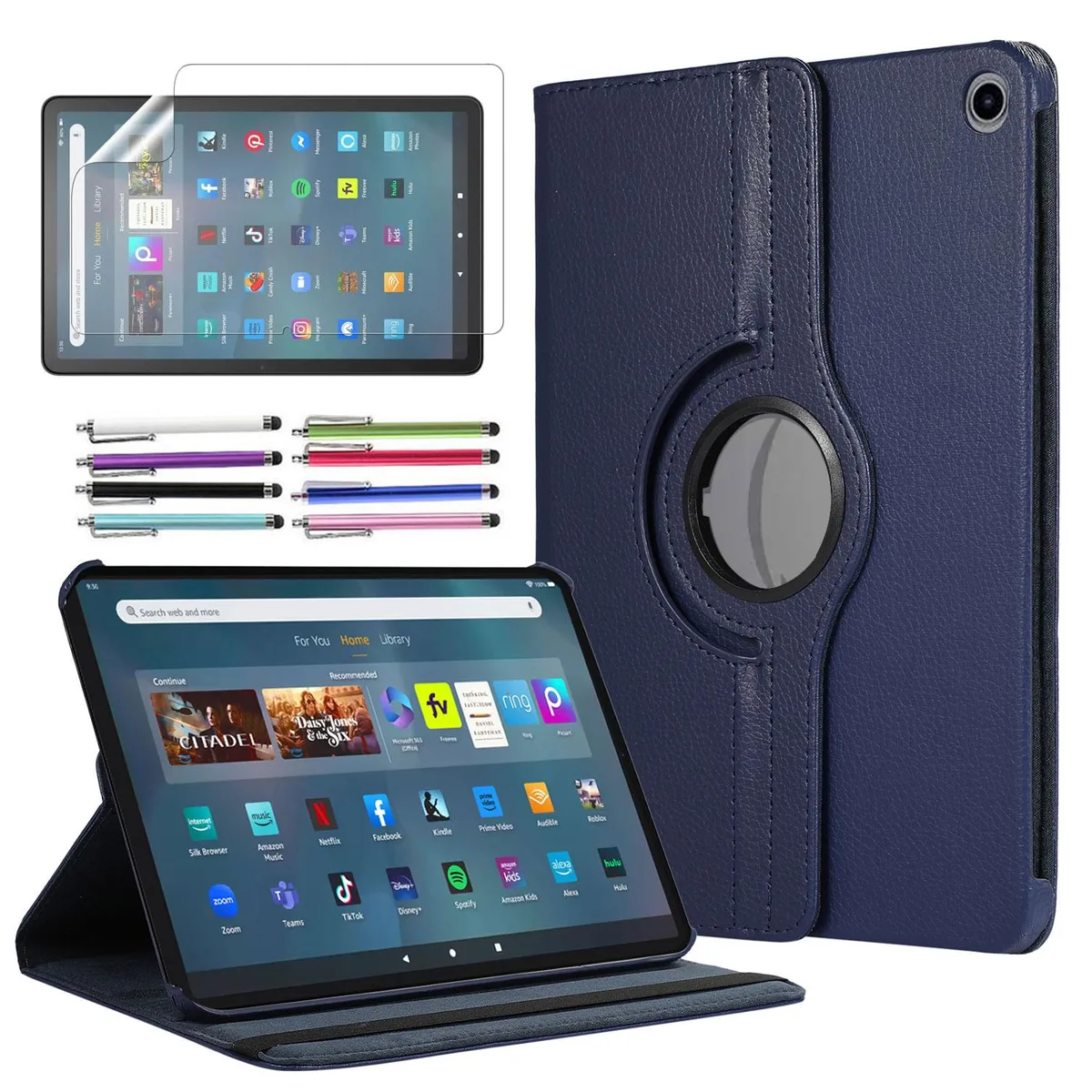 anicestore anicestore 11 inch Tablet Case 360 Rotating Stand Blue 13th Gen 2023 — product photo