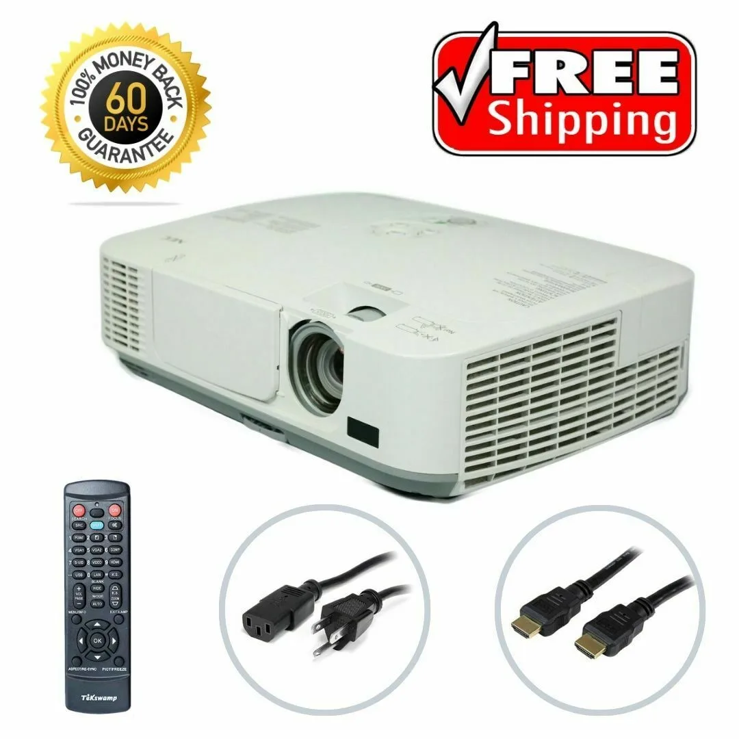 NEC NEC NP-M260X 3LCD Business Projector Meeting Room 1024x768 Remote Home Theater Streaming — product photo