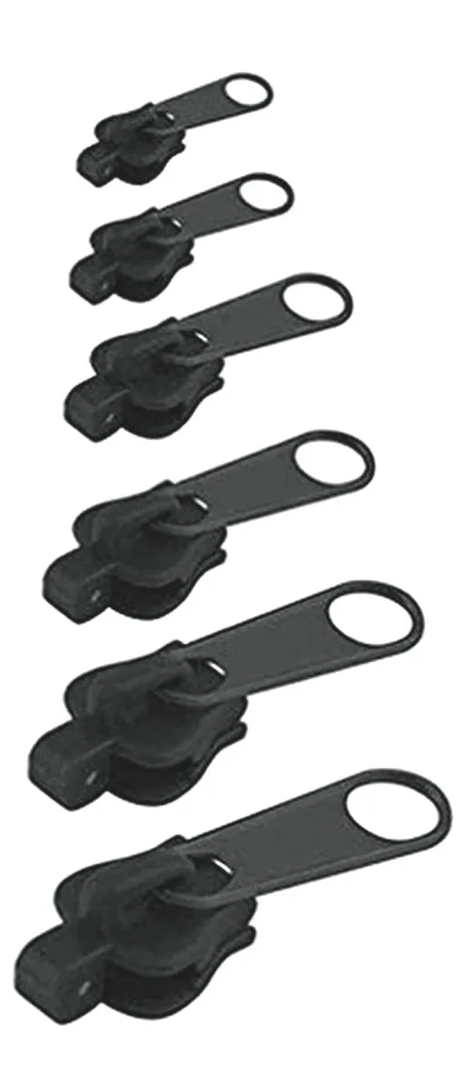 As Seen On TV As Seen On TV Universal Zipper Repair Kit Black 6-Piece — product photo