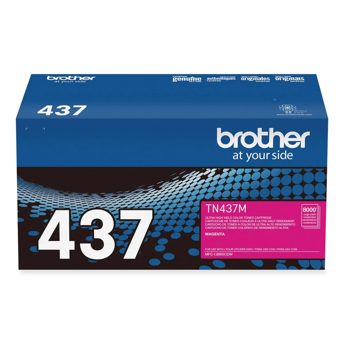 Brother Brother TN437M Ultra High-Yield Magenta Toner Cartridge 8000 Pages — product photo
