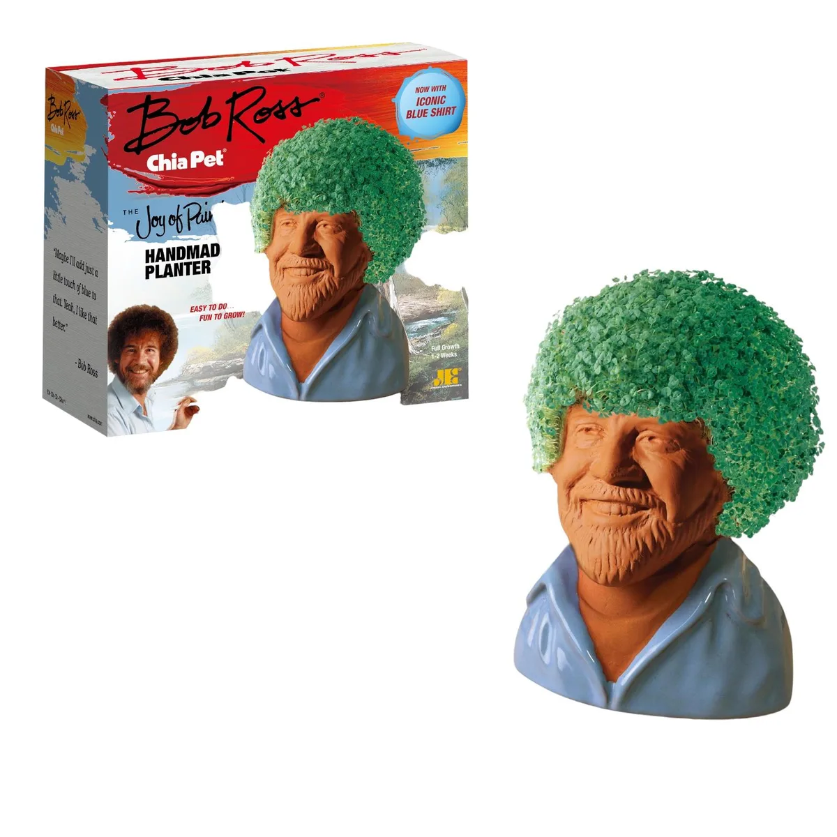 Joseph Enterprises Joseph Enterprises 4931 Chia Pet Planter Bob Ross Blue Shirt — product photo