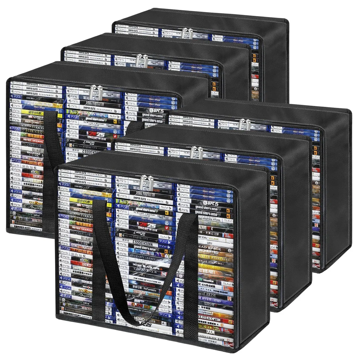 PUTNATRUE CD-BOX-10 Clear DVD Storage Bags 6 Pack — product photo