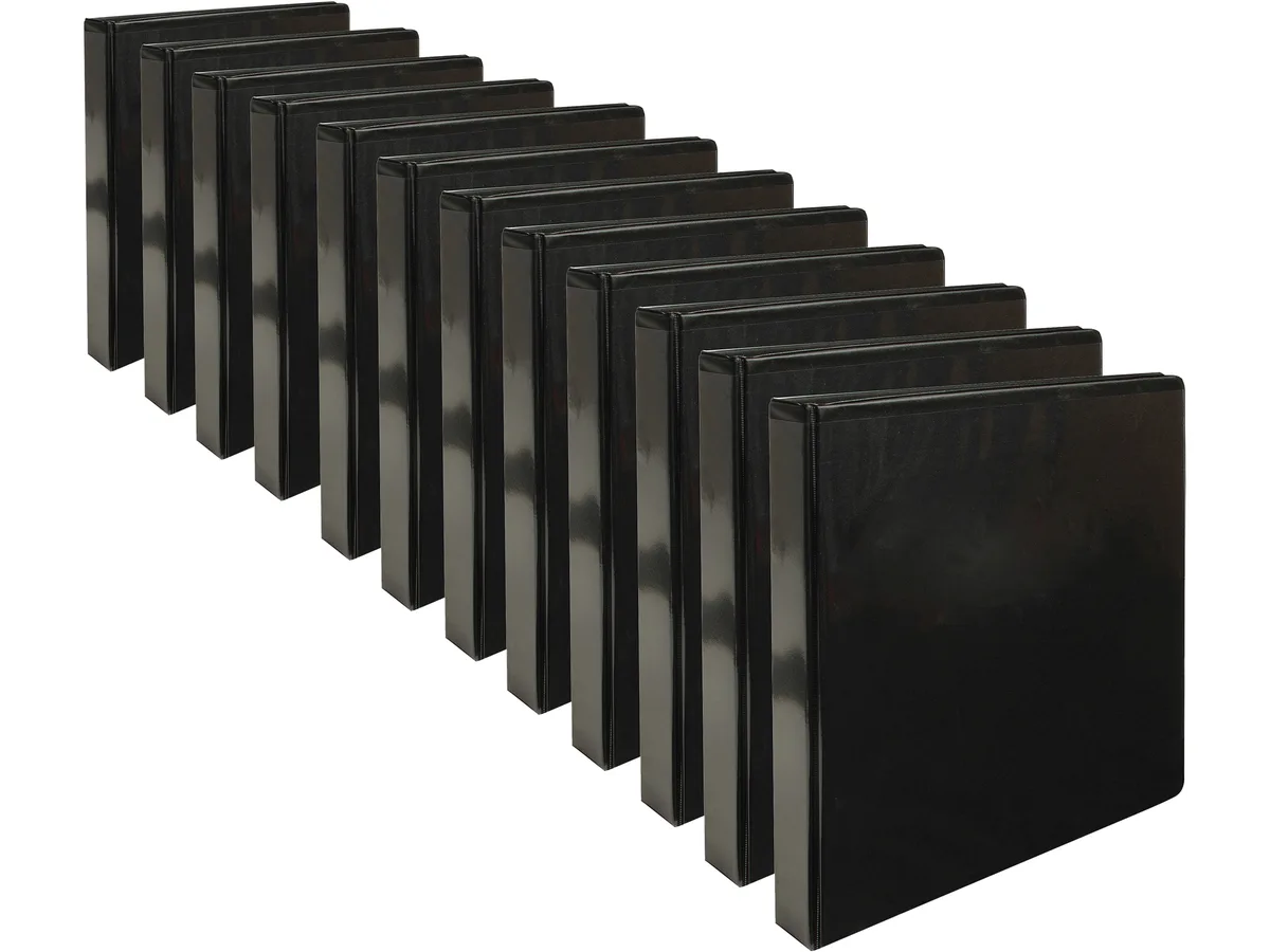 Business Source Business Source 09952CT 1" Presentation Binder Black 12 Carton — product photo