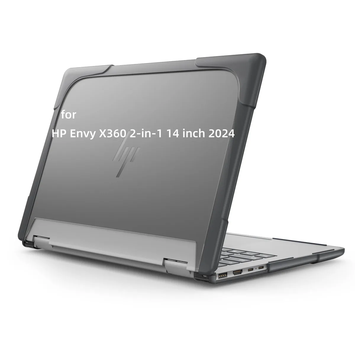 ARENTI ARENTI Heavy Duty Case for 14" HP Envy X360 2-in-1 2K Touch-Screen Laptop 2024 Grey — product photo