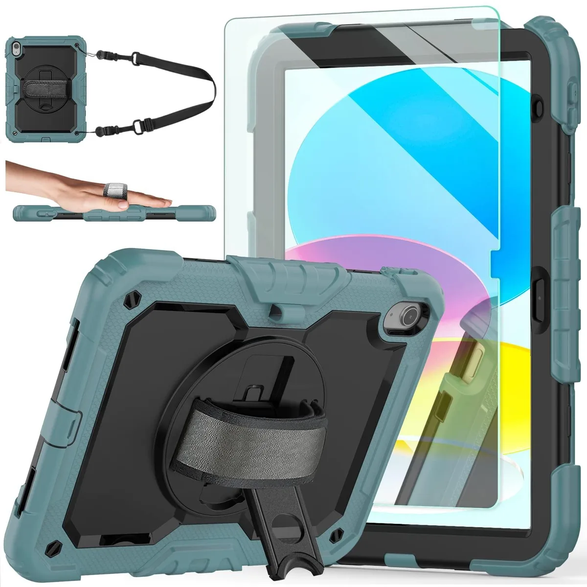 GSM Outdoors GSM Outdoors 2 in 1 accessory iPad A16 11th/10th Gen 11/10.9 Teal — product photo