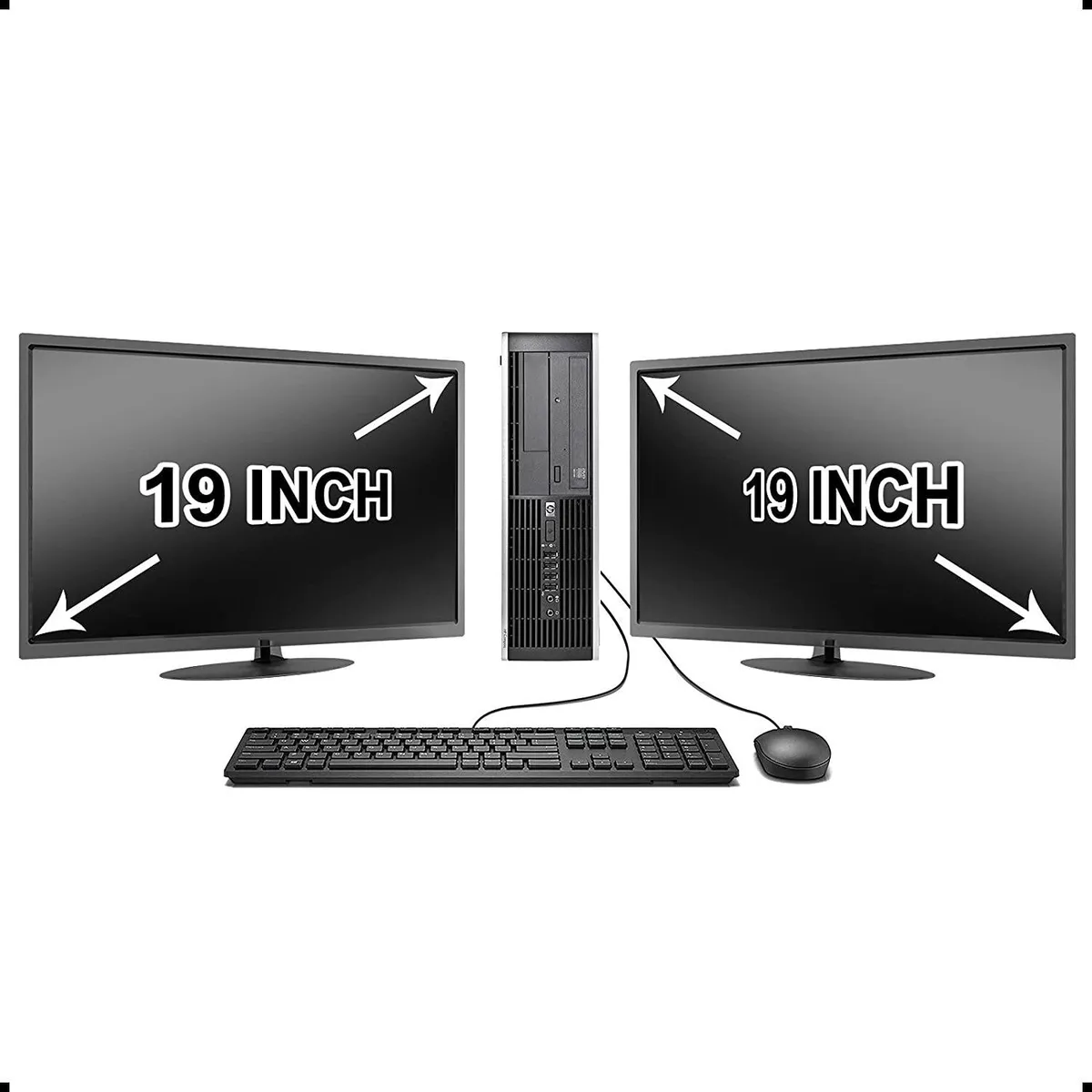 HP HP Desktop Elite G1 i5 3.20 GHz 8GB 500GB HDD 19" monitor Windows 10 — product photo