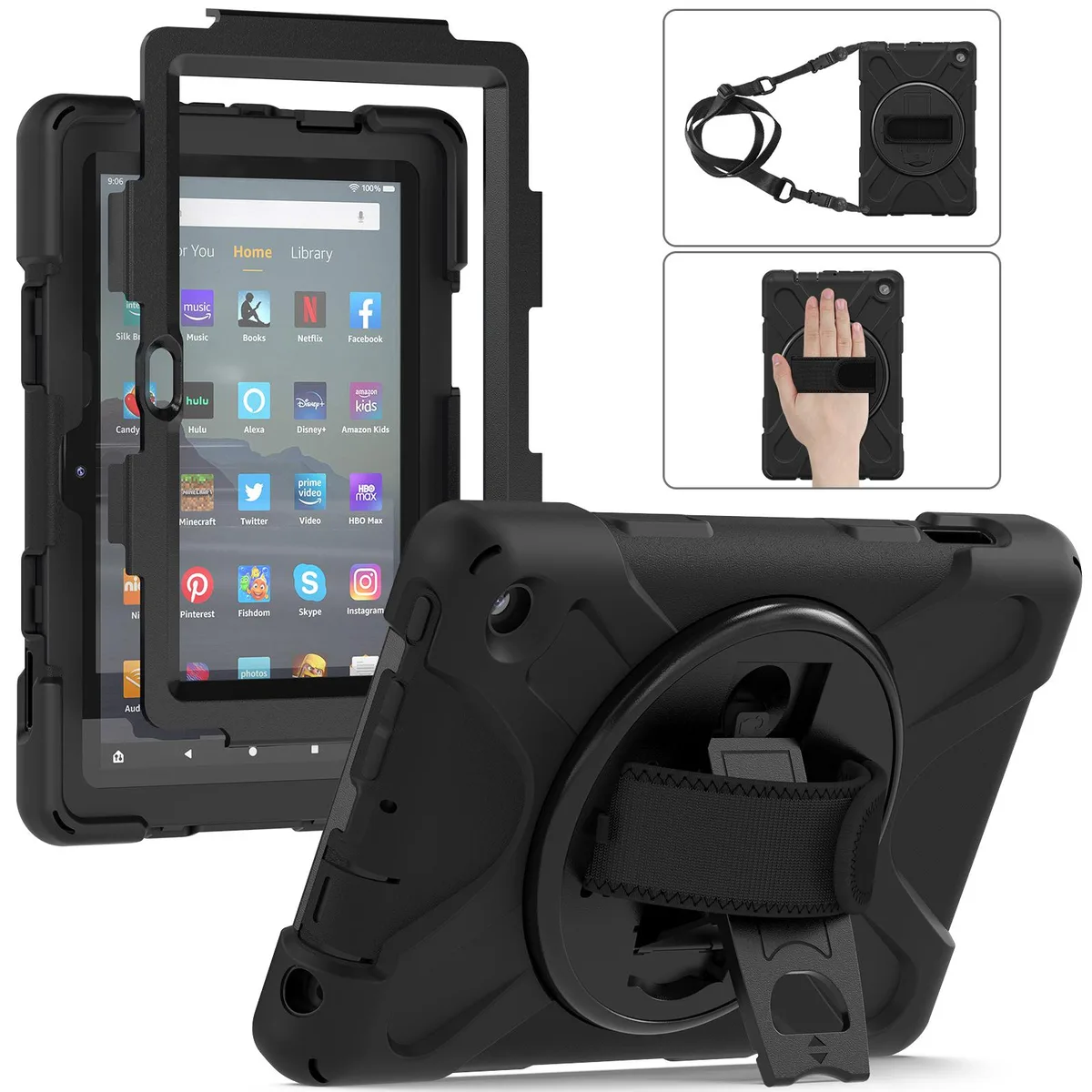Werleo Werleo laptop case for Amazon Fire 7 12th gen 2022 7.0 inch Black — product photo