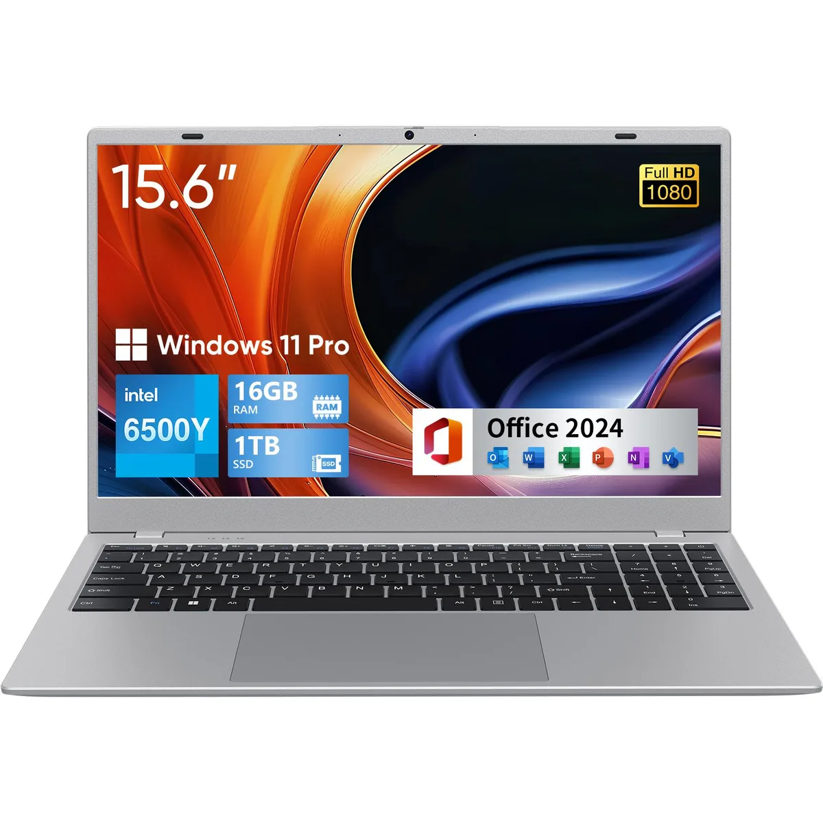 BiTECOOL BiTECOOL 15.6" FHD IPS Laptop Pentium Gold 6500Y 16GB LPDDR3 1TB SATA3 SSD Windows 11 Pro — product photo