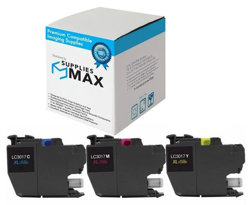 SuppliesMax SuppliesMax LC-30173PKS High Yield Inkjet Combo Pack C/M/Y 550 pages — product photo