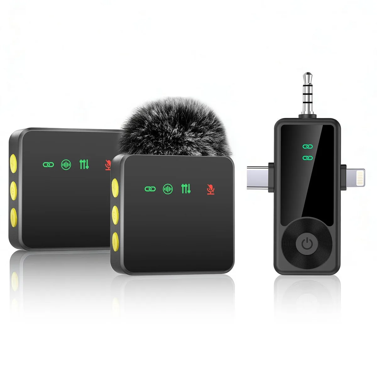  Therivo WLM-01 2-pack wireless lavalier microphone 20-hour — product photo