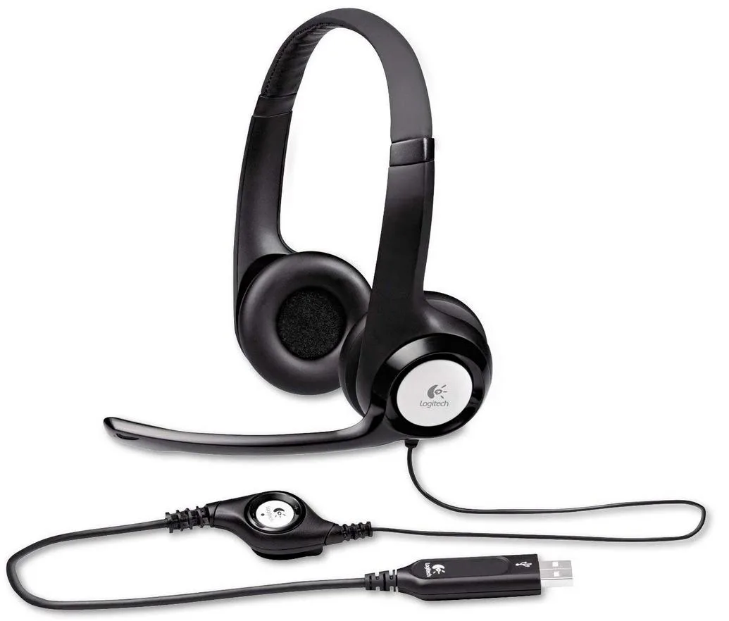 Logitech Logitech H390 USB headset, noise-cancelling microphone, lot of 2 — product photo