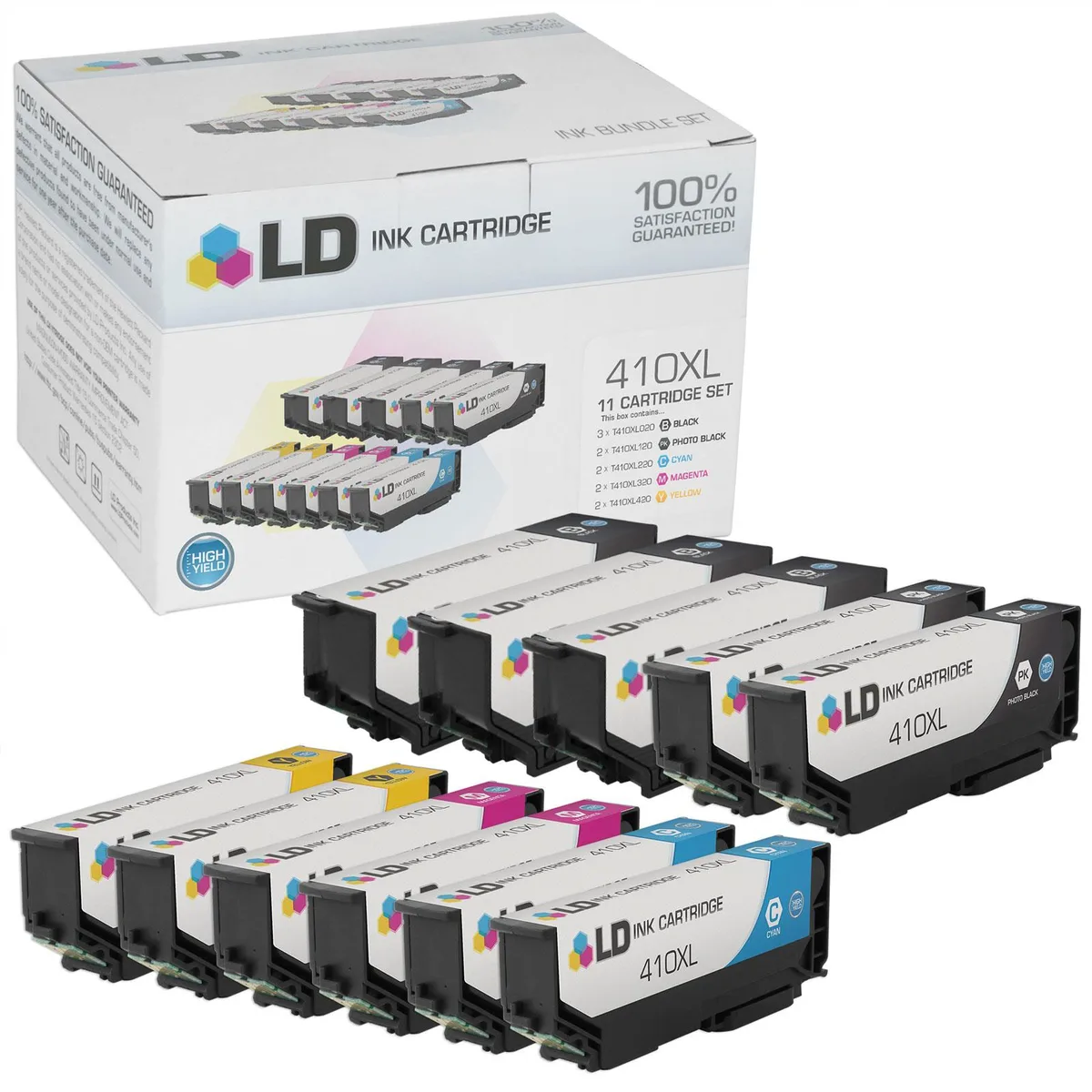 LD Products LD Products REPT410XLBULKAMZ 11-Pack Ink Cartridges for Epson 410/410XL High Yield — product photo