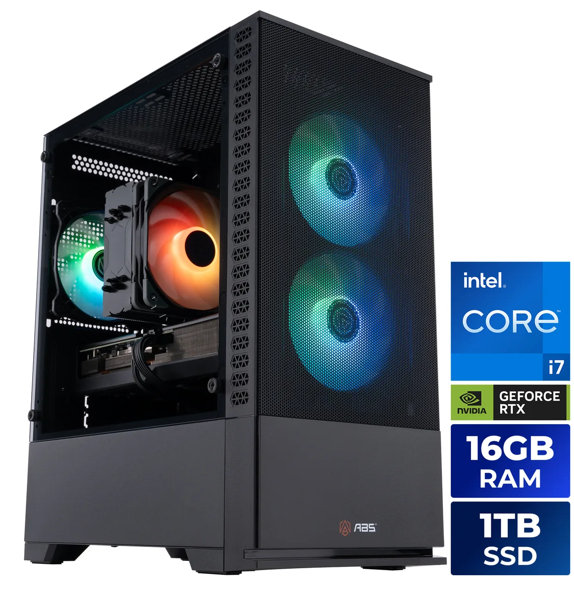 ABS ABS C1A47N56T1 gaming PC i7-14700F RTX 5060 Ti 16GB 16GB DDR5 1TB NVMe — product photo