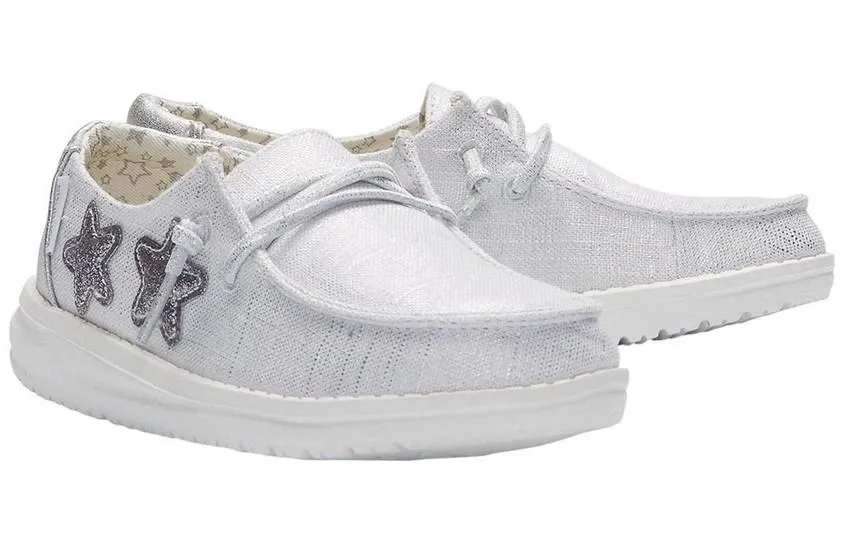 Hey Dude Hey Dude Boys Wendy Youth Shoe Silver Size 10 Width 6.000 — product photo