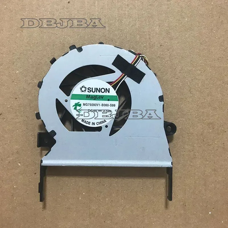 Black rectangular CPU cooler fan with four-pin connector and silver label