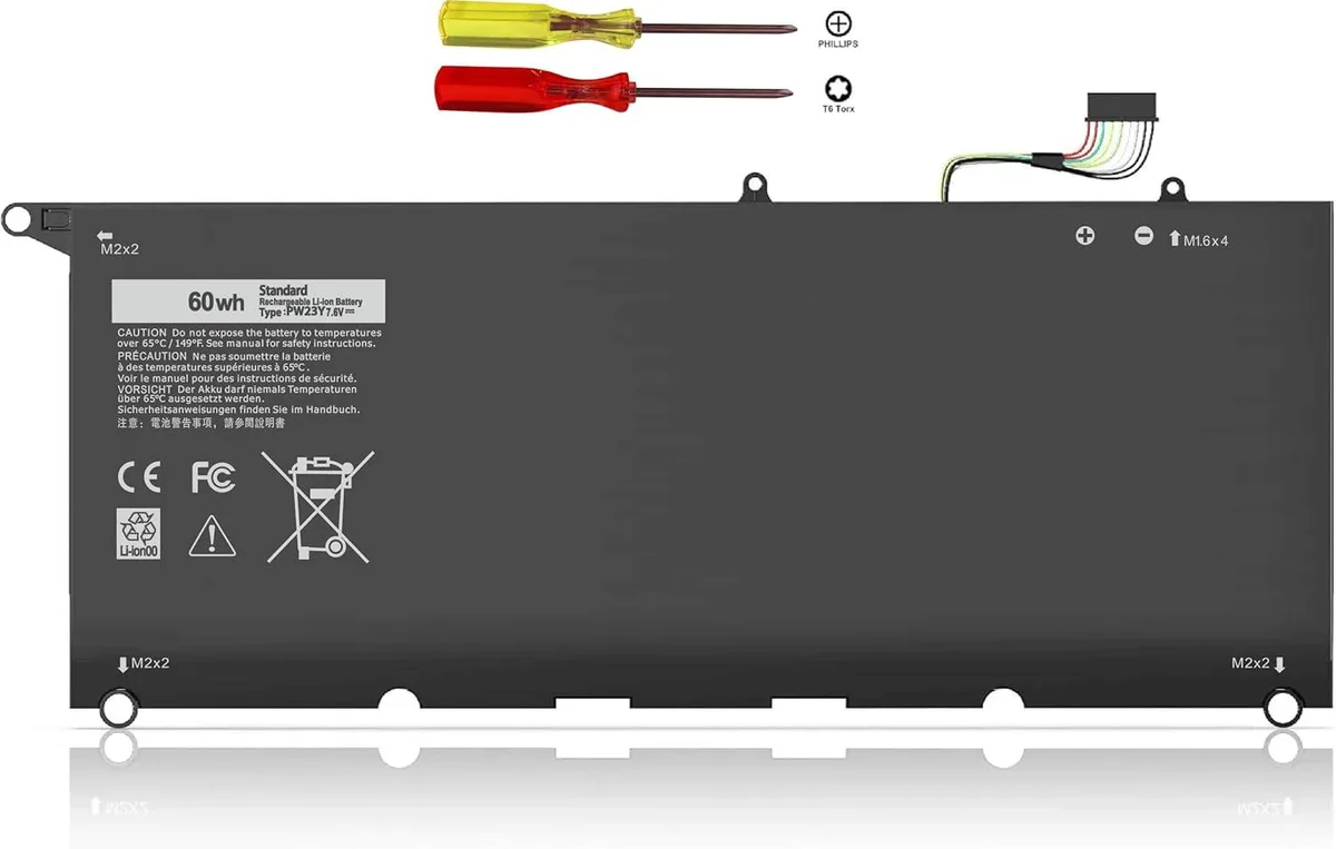 PISKEKAT PISKEKAT PW23Y 60 Wh laptop battery for Dell XPS 13 9360 — product photo