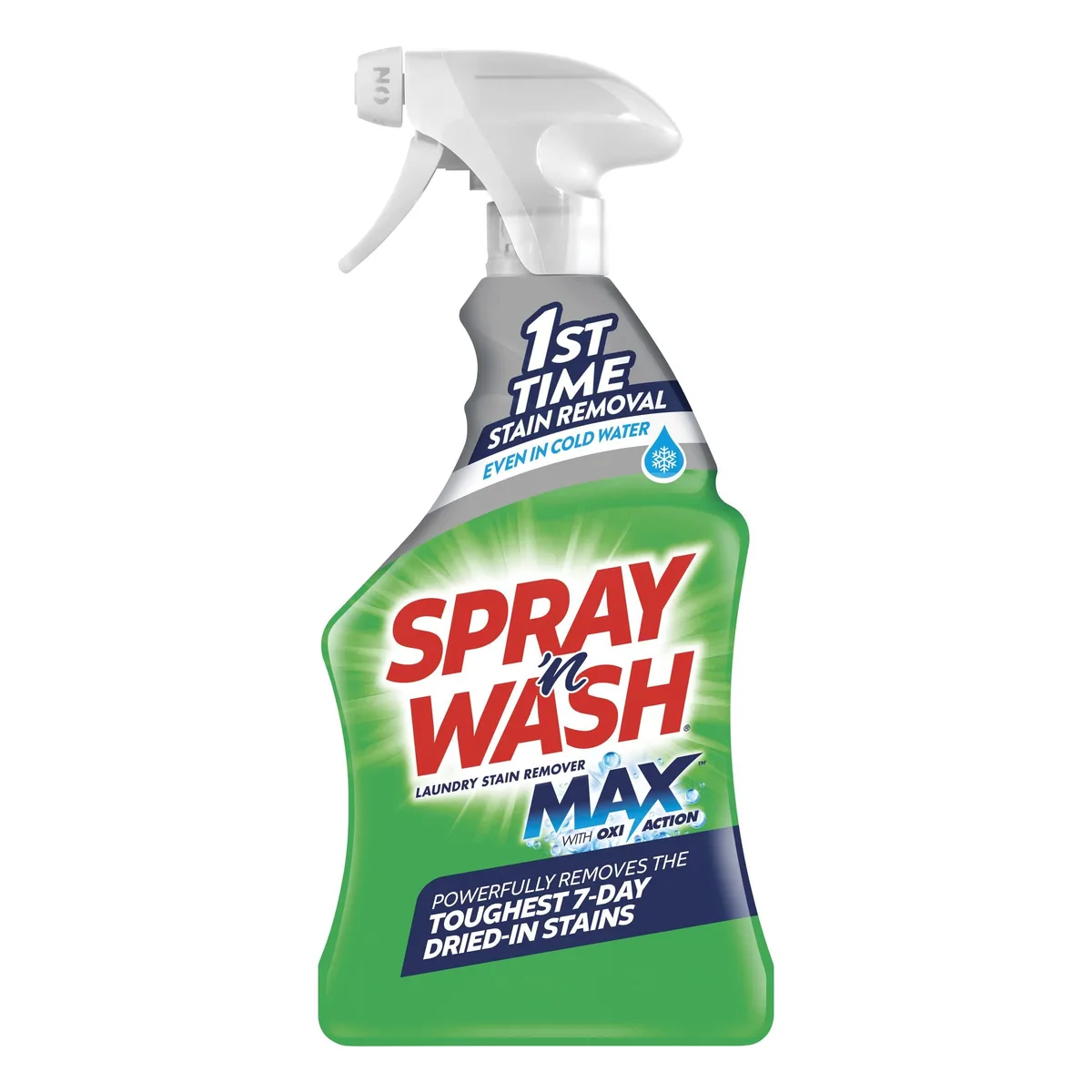 White 16oz spray bottle with trigger, 2.25 by 4.5 by 9.63 inches