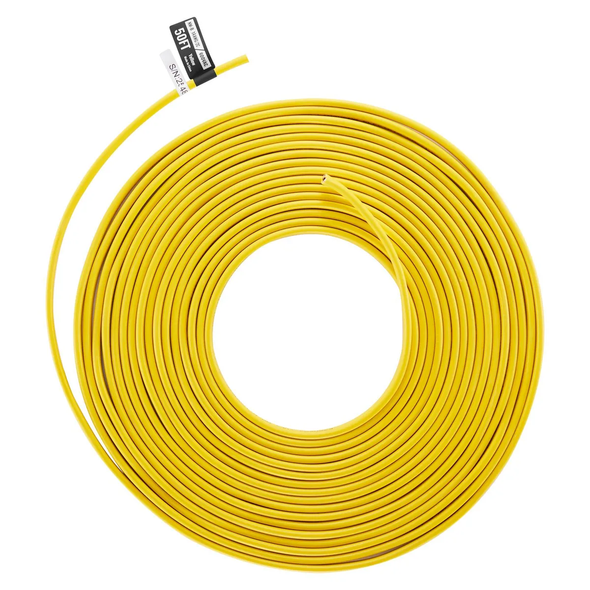 VEVOR VEVOR NM-B 14AWG/2C 50 ft Yellow Copper PVC — product photo