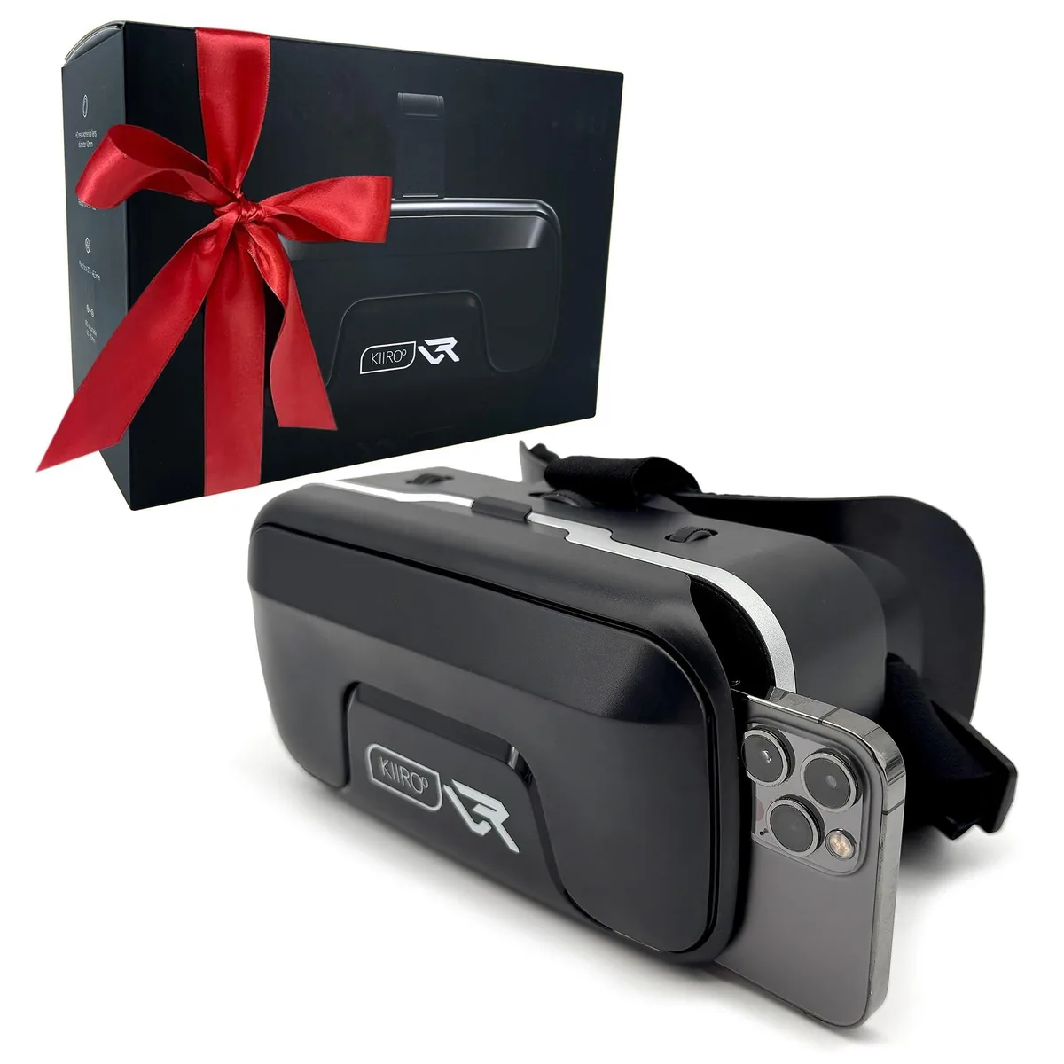  KIIROO VR Headset for Phone 5042 Black vr accessory 40mm 90-100° FOV 5.5-7.2" 60-70mm IPD 278g — product photo