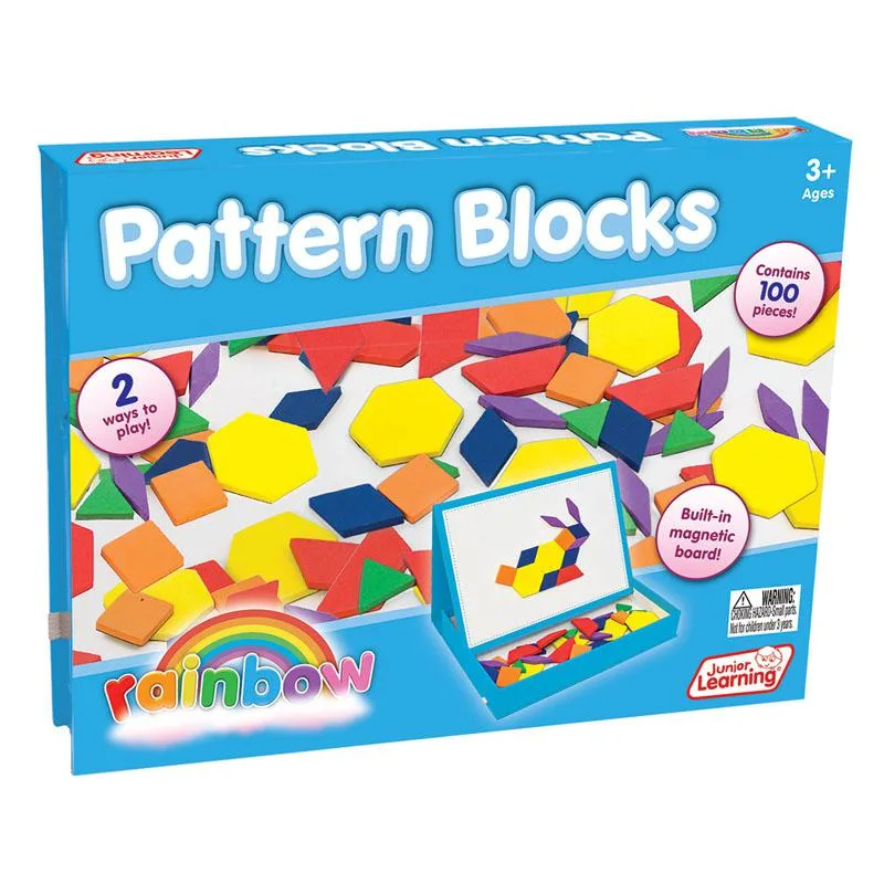Junior Learning Junior Learning Rainbow Pattern Blocks 100 pcs — product photo