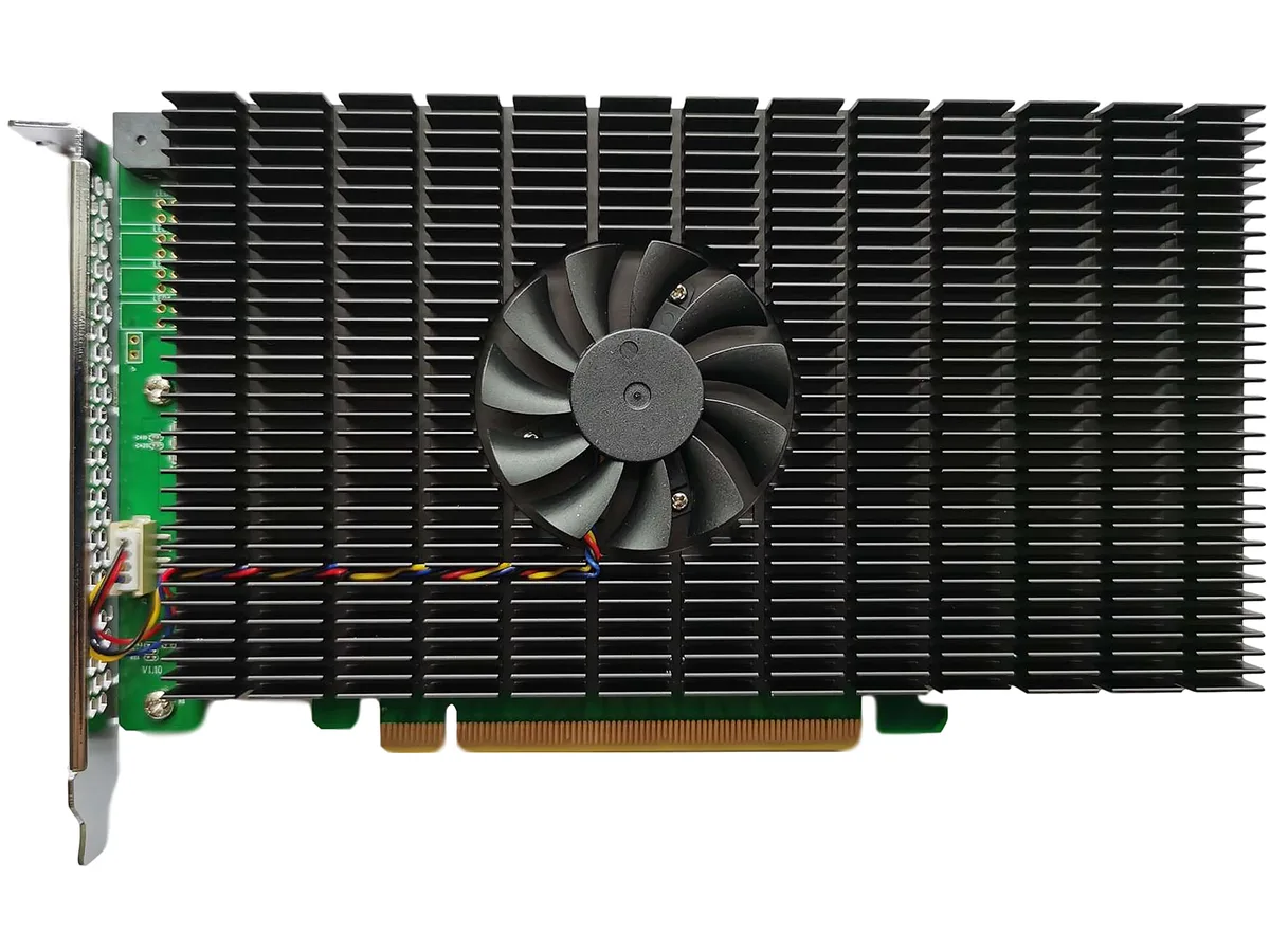 HighPoint Technologies, Inc. HighPoint Technologies, Inc. SSD7505 PCIe 4.0 x16 4-Channel M.2 RAID controller — product photo