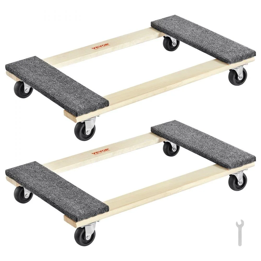 VEVOR VEVOR Furniture Dolly 1000 lbs 2 Pack 18x30 8 PP Casters — product photo