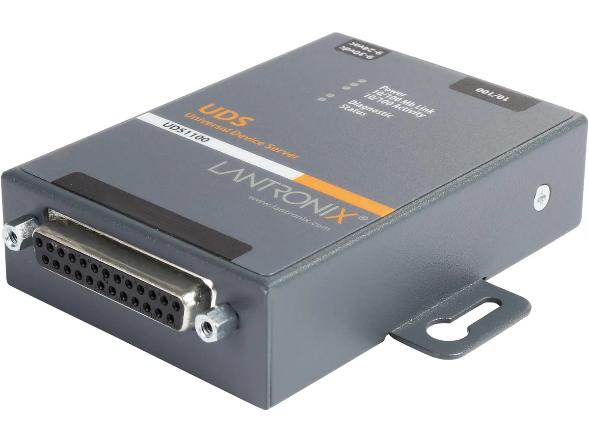 Lantronix Lantronix UD1100001-01 device server 1×DB-25 1×RJ-45 — product photo