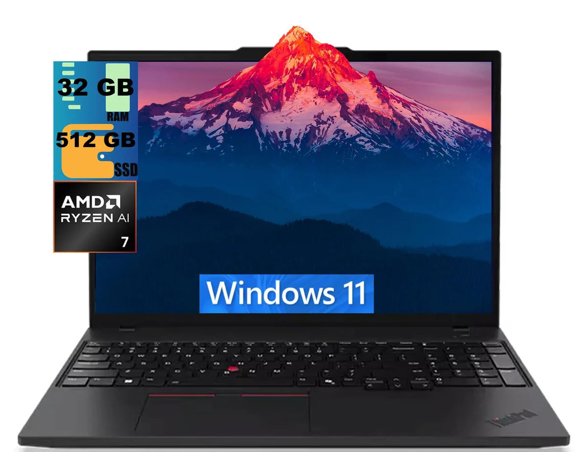Lenovo Lenovo ThinkPad T16 laptop AMD Ryzen AI 7 PRO 350 32GB 512GB — product photo