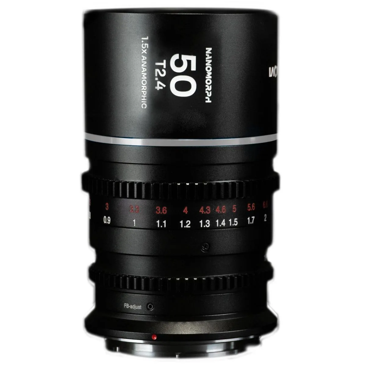 Venus Optics Venus Optics Laowa Nanomorph 50mm T2.4 1.5x S35 Anamorphic Lens Silver Flare — product photo
