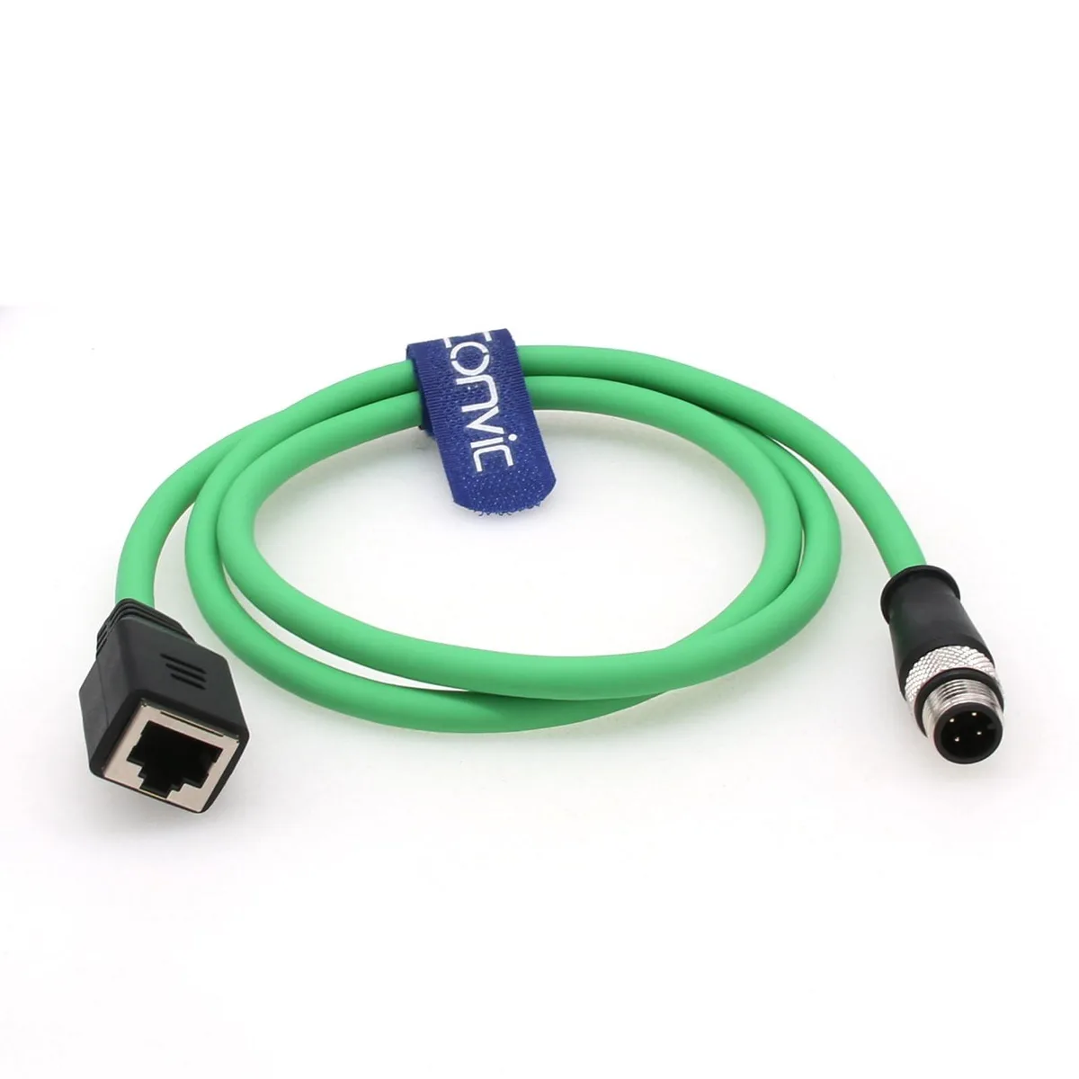ALSEYE ALSEYE M12 4 Pin D-Code Male to RJ45 Female Ethernet Cable 2M — product photo