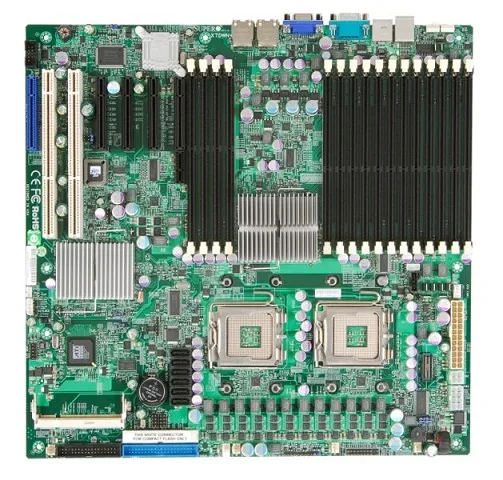 Supermicro Supermicro X7DWN+ Dual LGA 771 Intel 5400 16×DDR2-800 128GB server motherboard — product photo