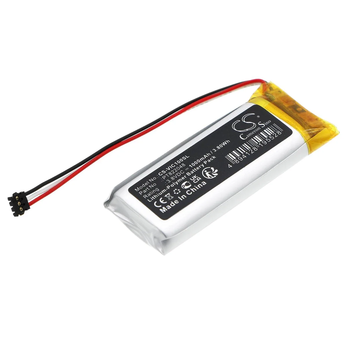  Cameron Sino Battery for Valve Index Controller PT822048 1000mAh 3.8V — product photo