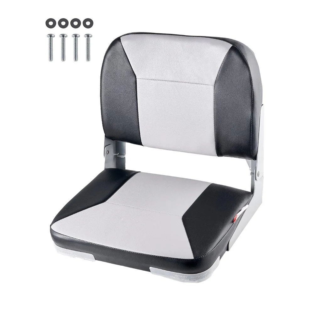 VEVOR VEVOR Boat Seat Low Backrest Folding AD75161 Black Grey — product photo