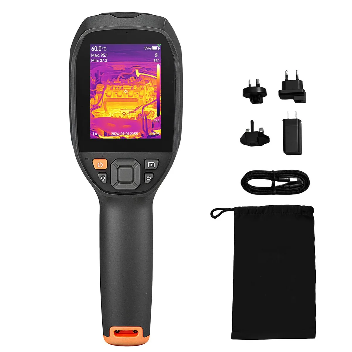 VEVOR VEVOR SC240M PRO Thermal Imaging Camera 512x384 3.45" LCD 25Hz -4°F to 1022°F measurement tool — product photo