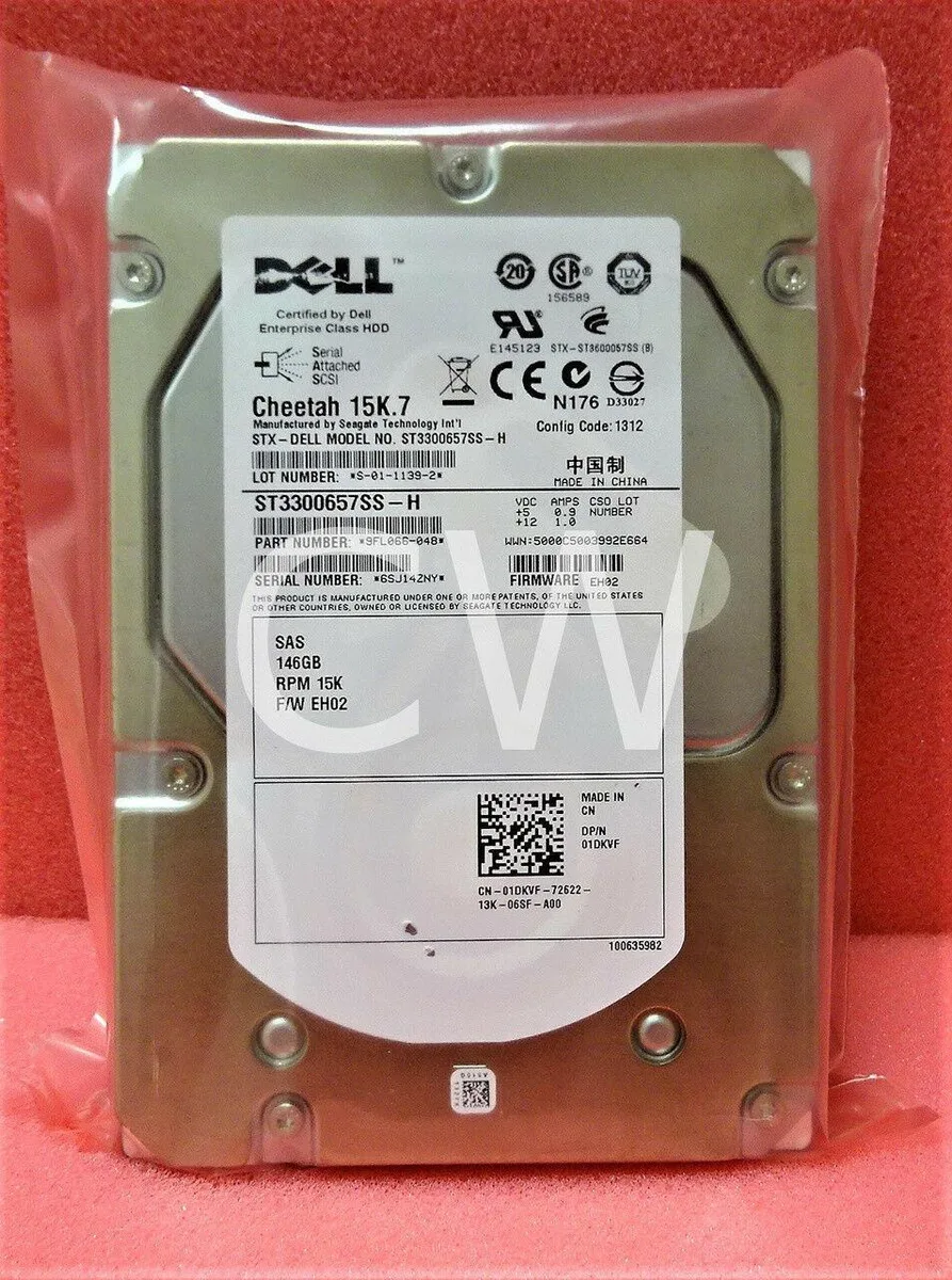 DELL DELL ST3300657SS 146GB 15000RPM 3.5" SAS internal hard drive — product photo