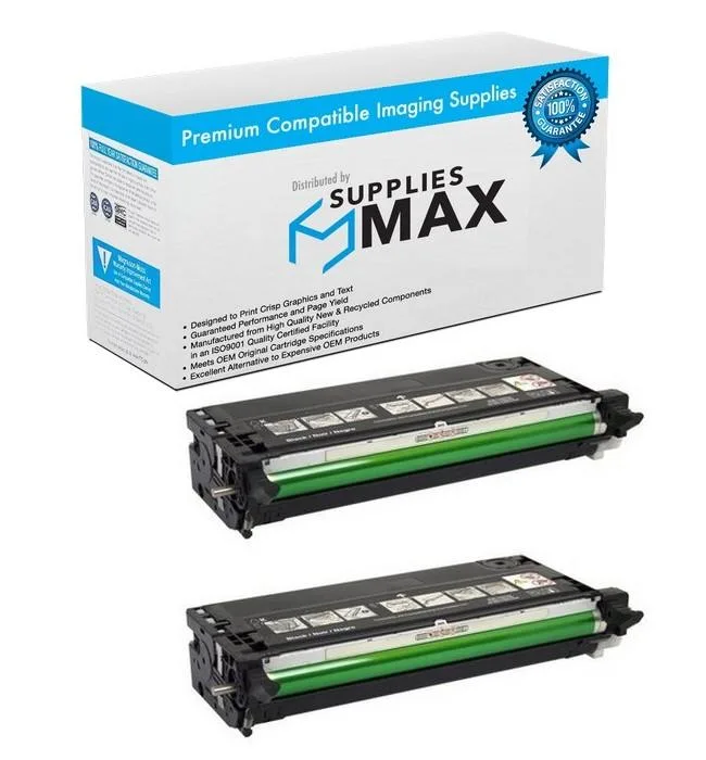 SuppliesMax SuppliesMax Dell 2BK3115 Compatible Black Toner Cartridge 2-Pack 8000 Pages — product photo