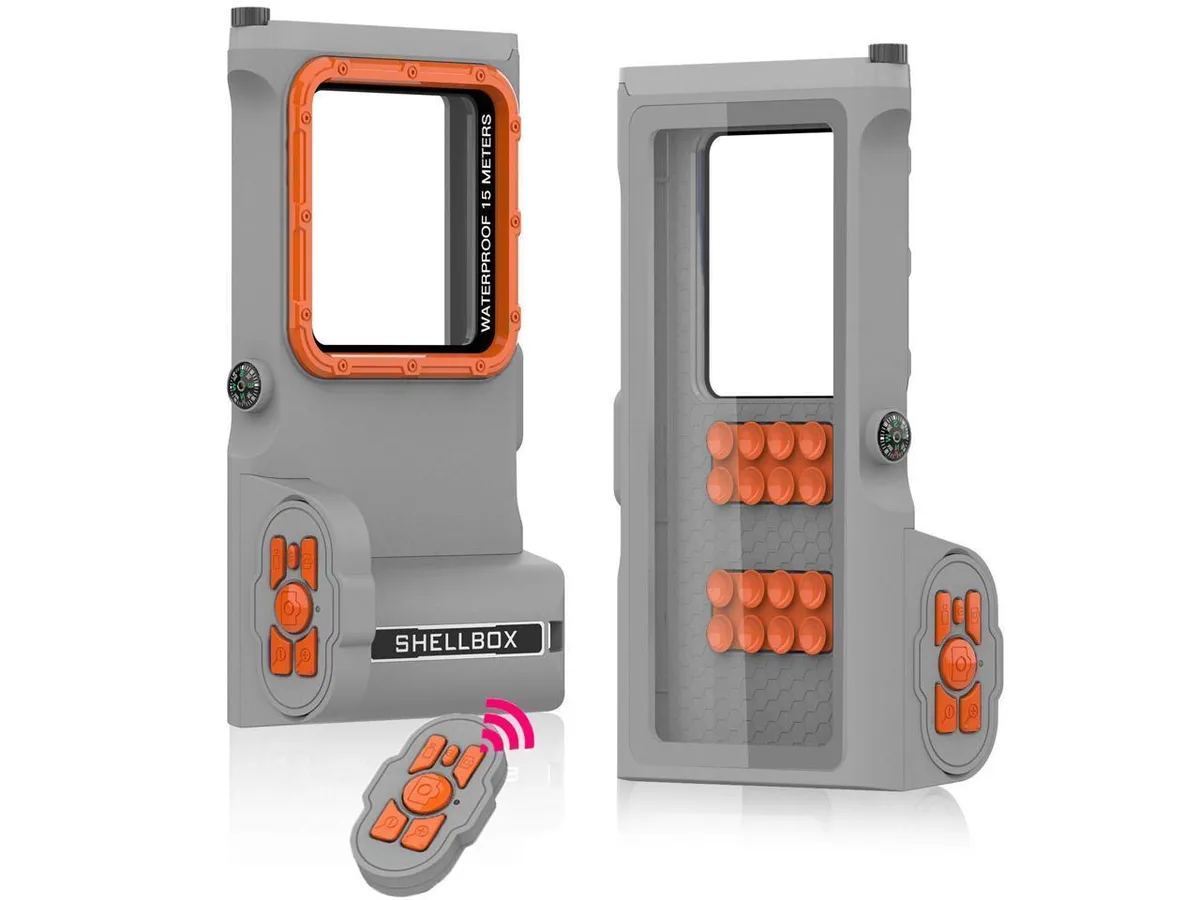 BONAEVER BONAEVER Waterproof Phone Case 4.7-6.9 inch Bluetooth Gray — product photo