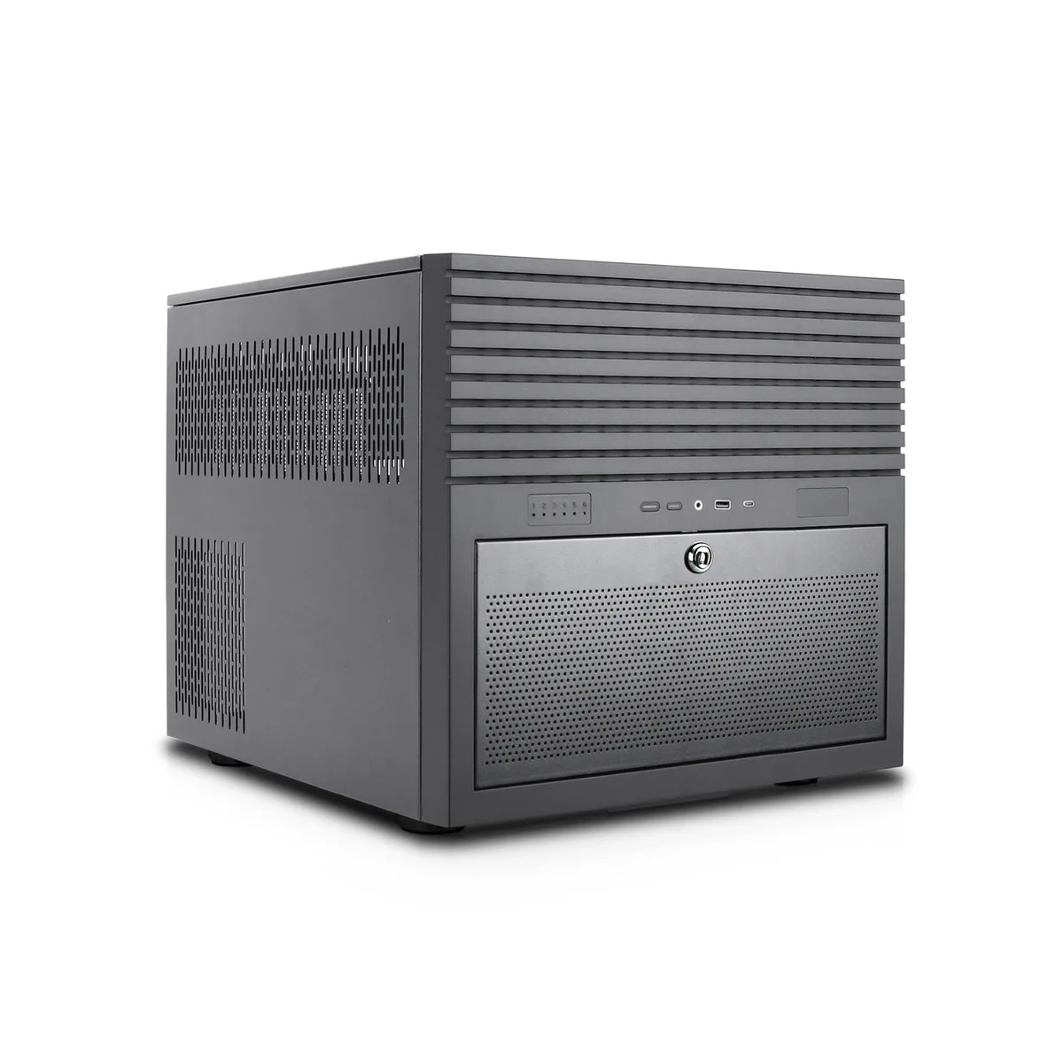 Rosewill Rosewill HEARTH NAS Server Chassis Black 6x3.5 Hot-Swap 6x2.5 SSD 2x5.25 Bay USB 3.2 Type-C — product photo