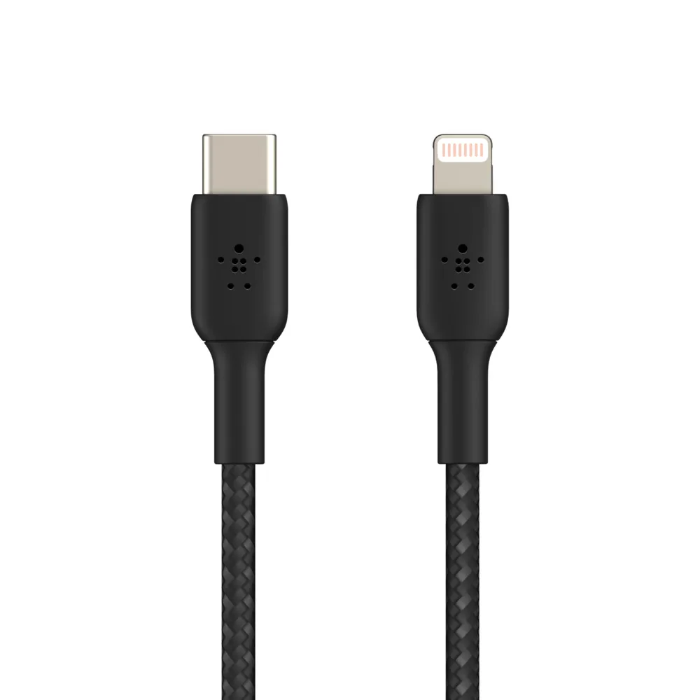 Belkin Belkin CAA004bt1MBK BOOST CHARGE Black Braided USB-C to Lightning Cable 1m — product photo