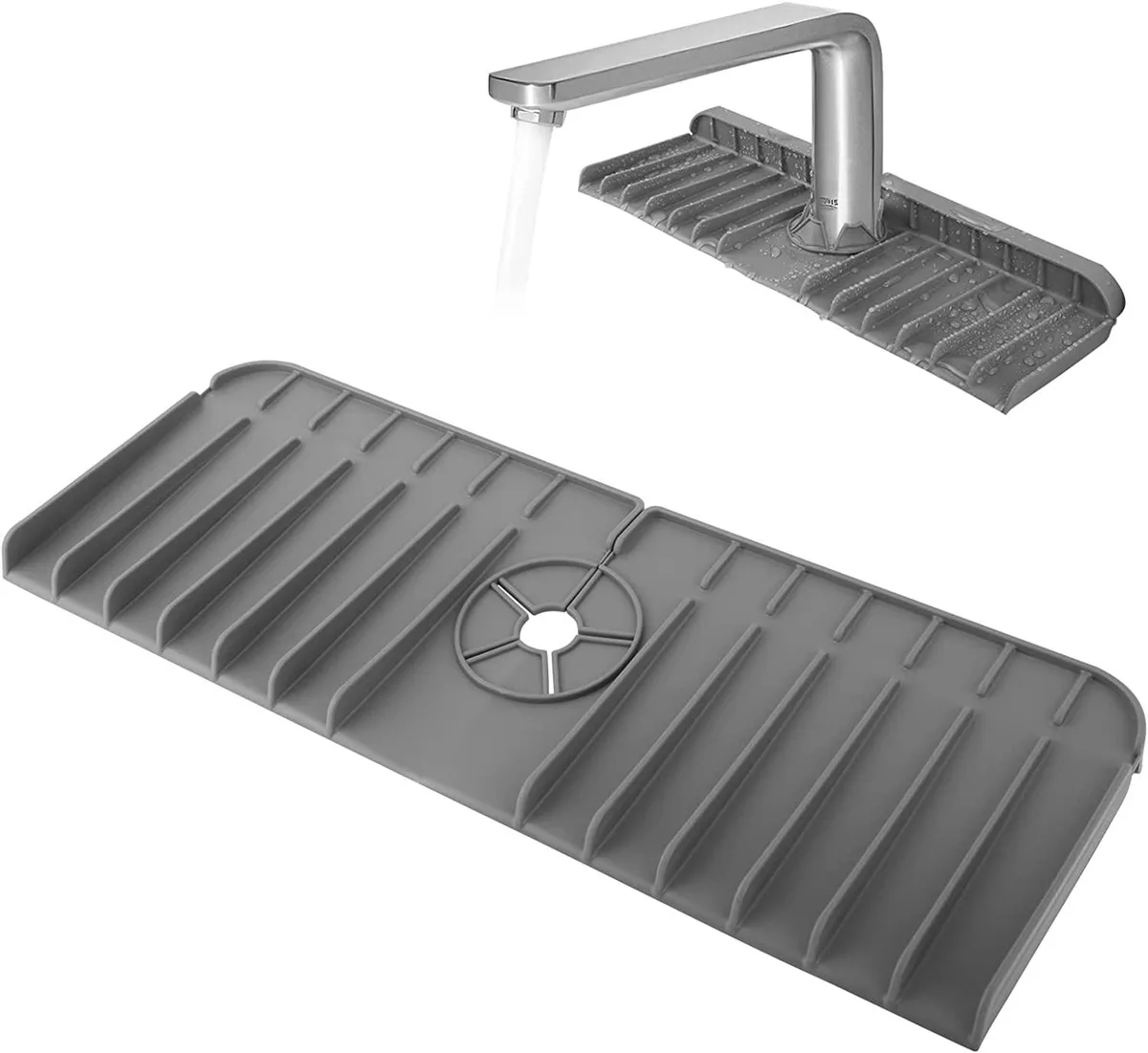 As Seen On TV As Seen On TV Kitchen Sink Splash Guard Gray Small 13.75" x 5.7 — product photo