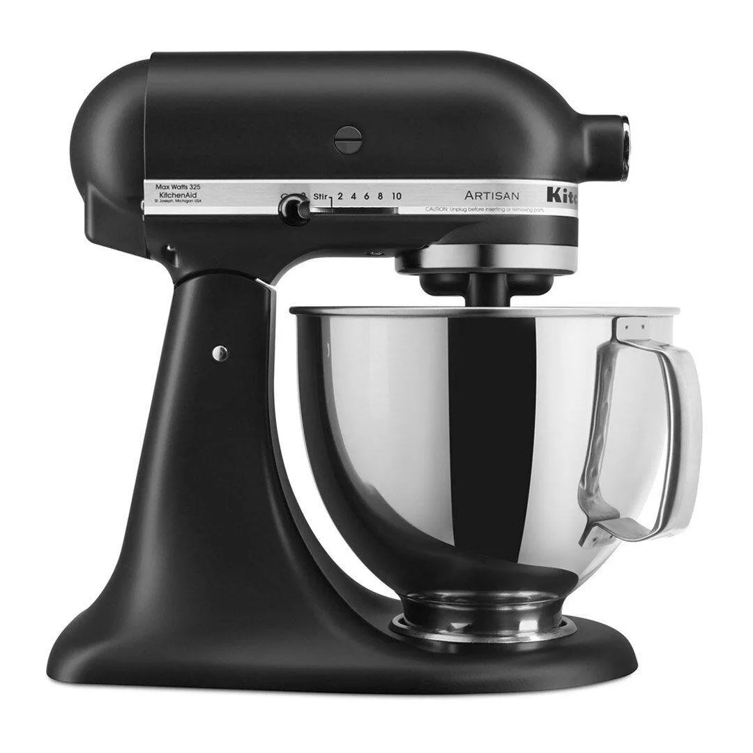 KitchenAid KitchenAid Artisan 5 Qt Stand Mixer 325 W 10 Speed Black Matte — product photo